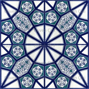 Desenli Kütahya Çini Karo Geometrik Desenli Osmanlı ve Selçuklu Çinisi Deseni Desenleri Eski Seramikler Nasıl Yapılırdı Morocco Maroc Fas Arap Desenleri